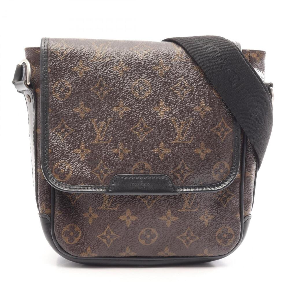 Louis Vuitton Bass PM Monogram Macassar Shoulder Bag/Handbag, Coated Canvas a...